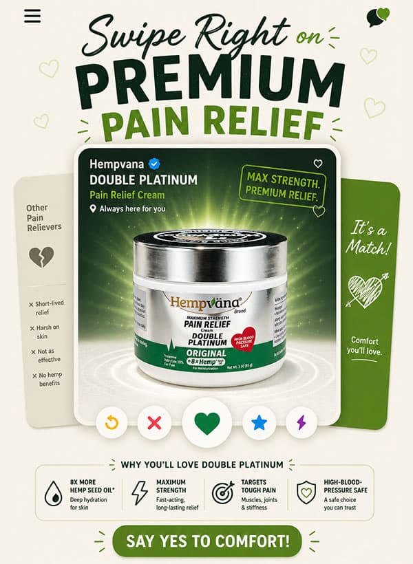 Swipe Right on Premium Pain Relief