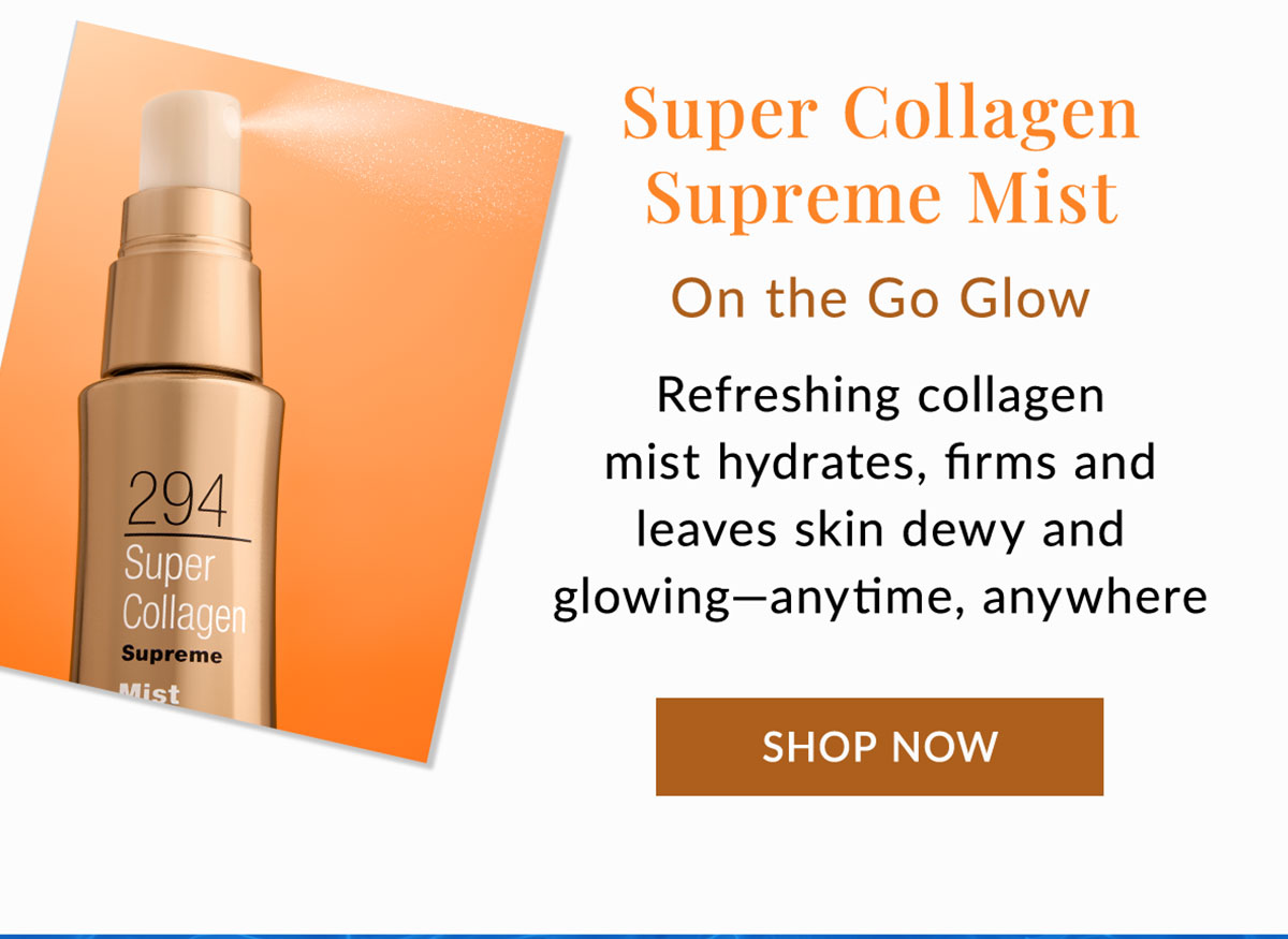 Super Collagen Supreme Mist for on-the-go glow