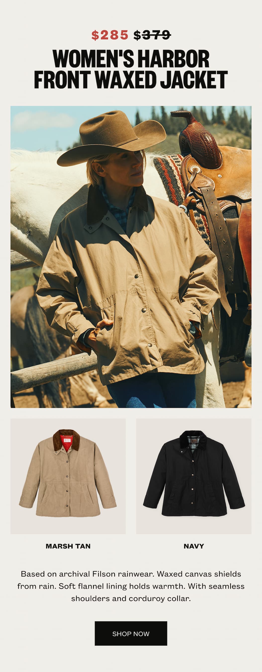 Women's Harbor Front Waxed Jacket