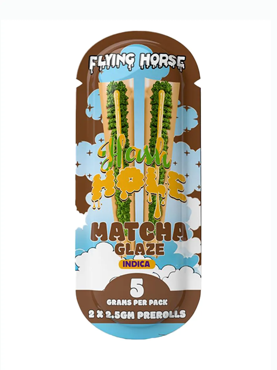 Image of Matcha Glaze Flying Horse THCA Hash Hole Pre-Rolls 5G