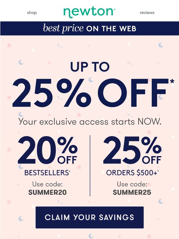☀️ Exclusive Access: Up to 25% OFF starts NOW ☀️
