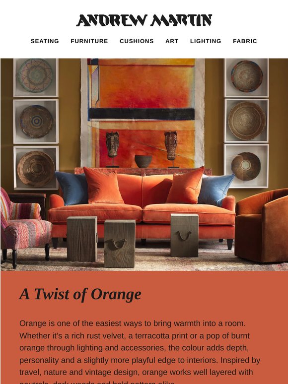 Orange: the colour of warmth and character