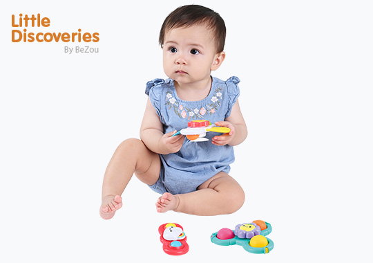 Little Discoveries by BeZou Suction Spinner Trio