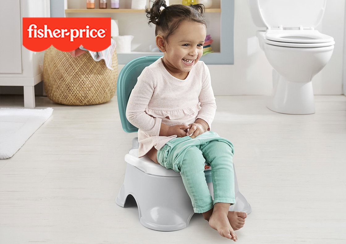 Fisher-Price 3-in-1 Toddler Toilet Training Potty Chair and Step Stool
