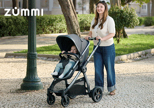 Zummi Panorama XTi 2-in-1 Travel System with EnfaSafe i-Size Car Seat Nougat / Pewter