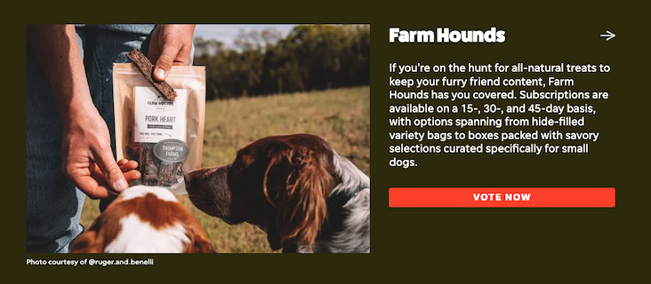 Vote for Farm Hounds - USA Today