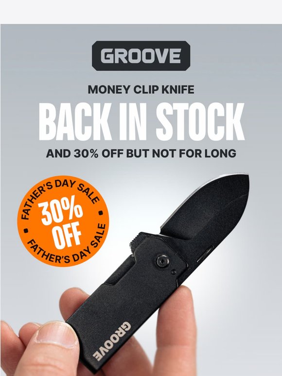 Money Clip Knife is BACK in Stock & Still on Sale!