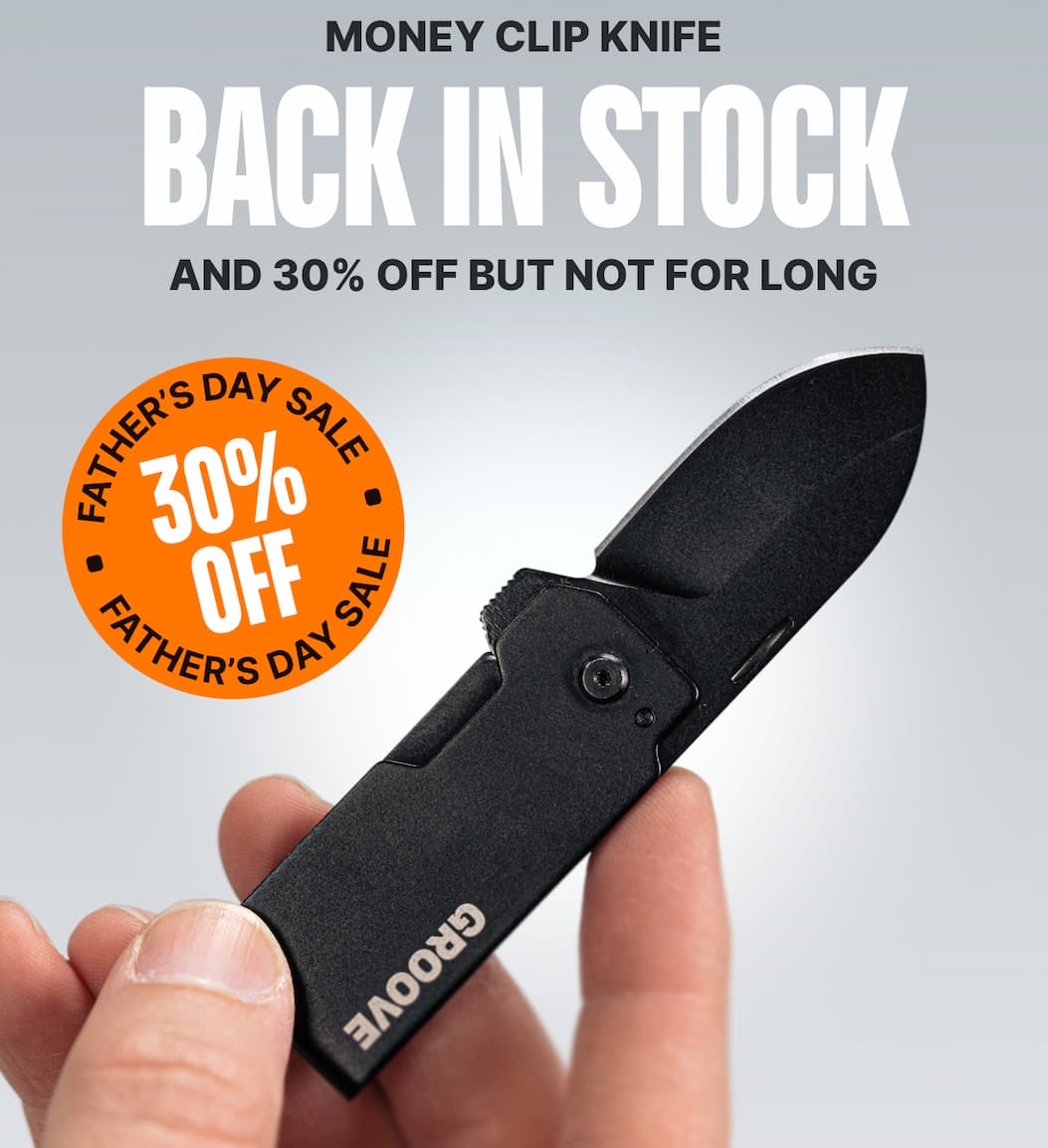 Money Clip Knife Back in Stock and 30% off but not for long.