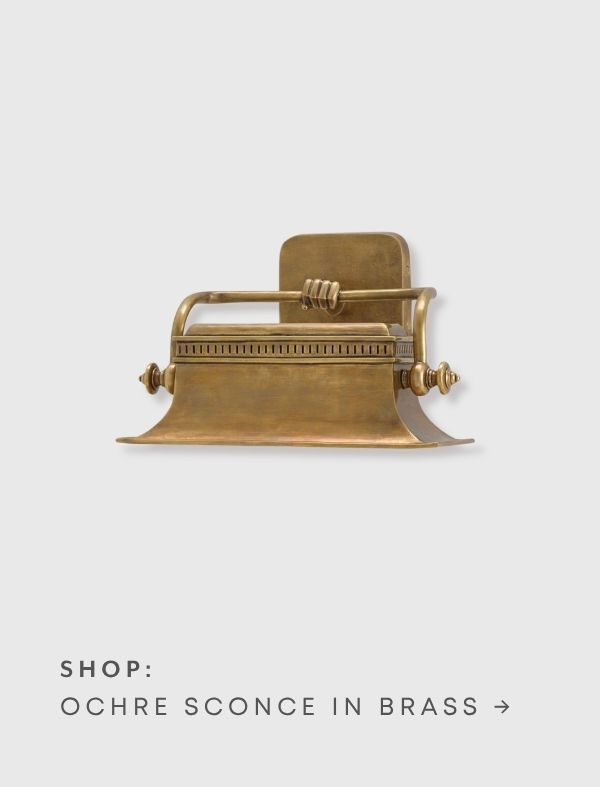 SHOP: OCHRE SCONCE IN BRASS