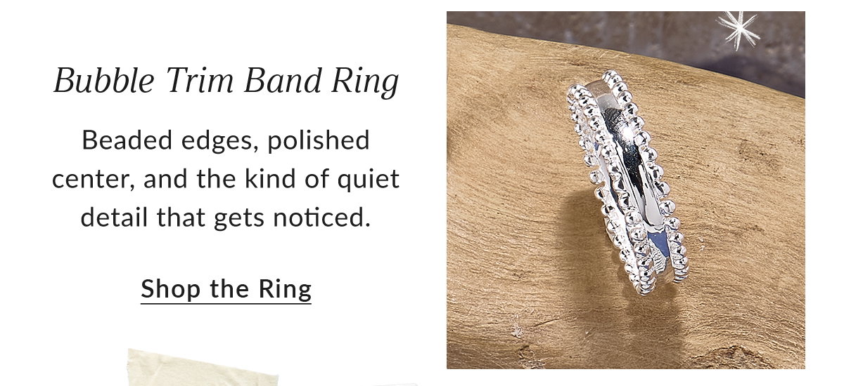 Bubble Trim Band Ring