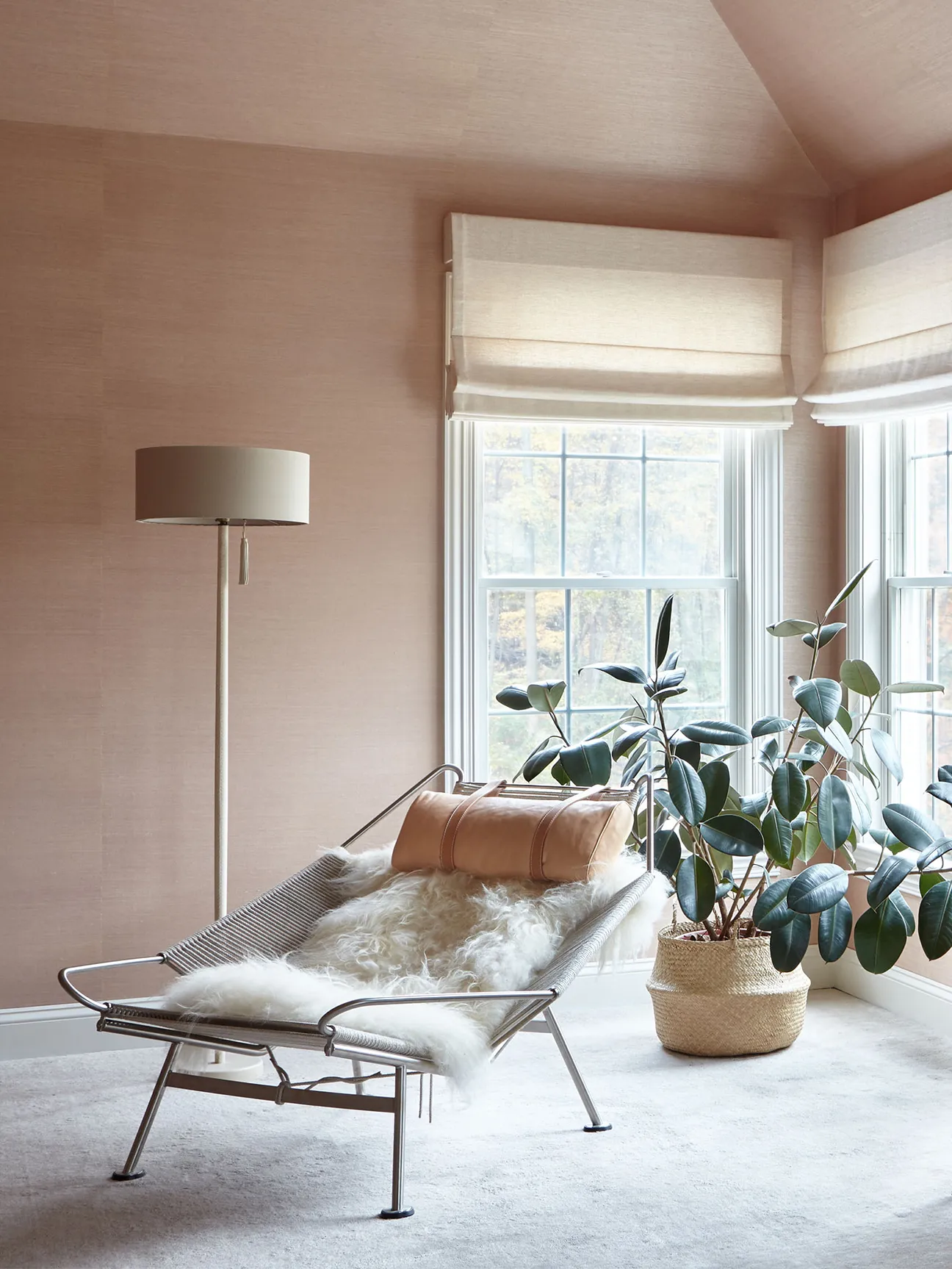 A Clever Use of Wallpaper Tied Together This Tetris-Like Bedroom Suite