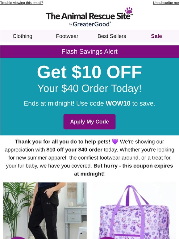 Flash Savings ⚡️ $10 Off Your Order Expires Tonight!