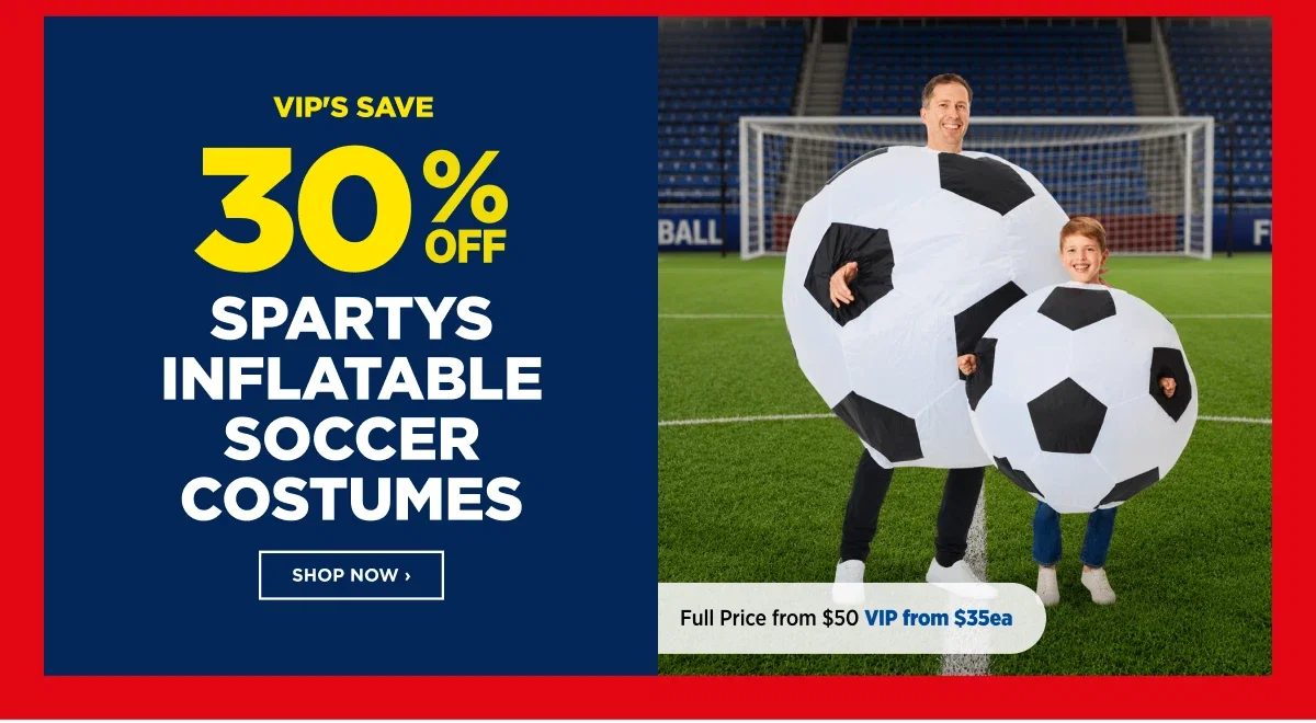 VIP 30%off Spartys Inflatable Soccer Costumes