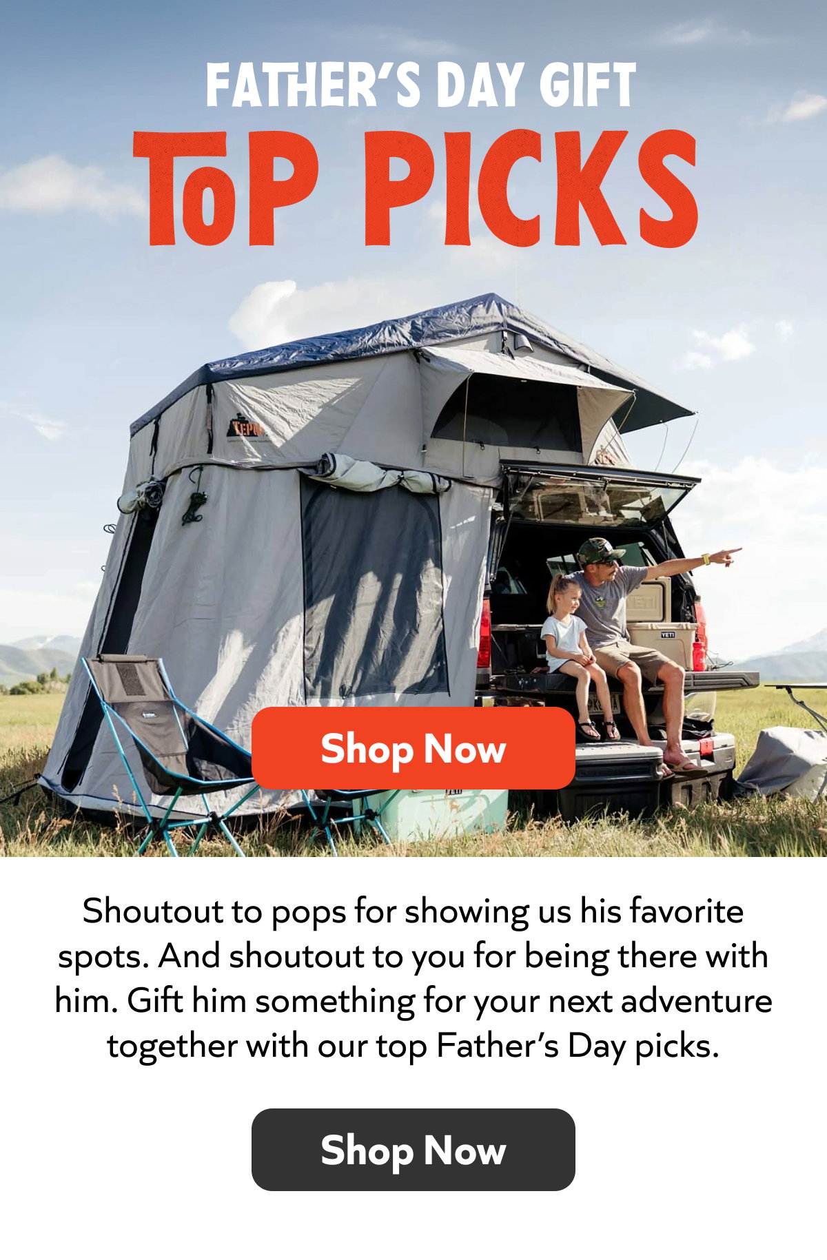 Father's Day Gift Top Picks: Gift him something for your next adventure. Shop Now!