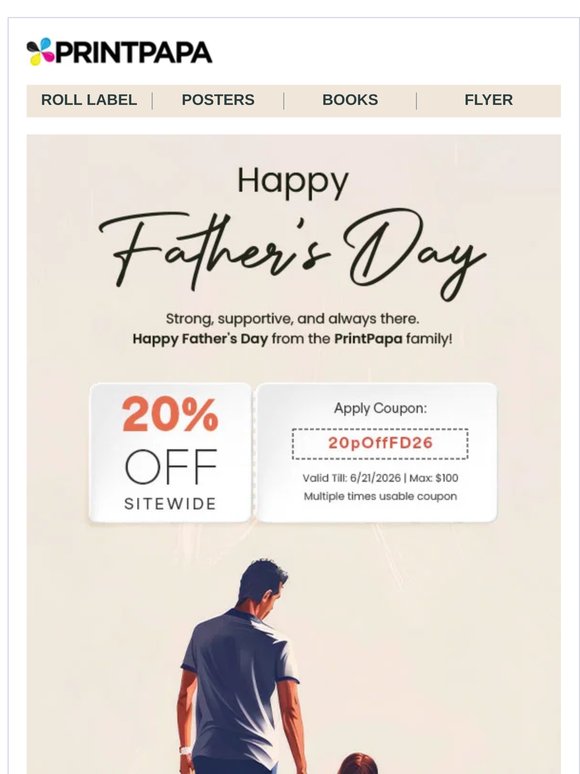 Happy Father's Day! Your Special Savings Are Here