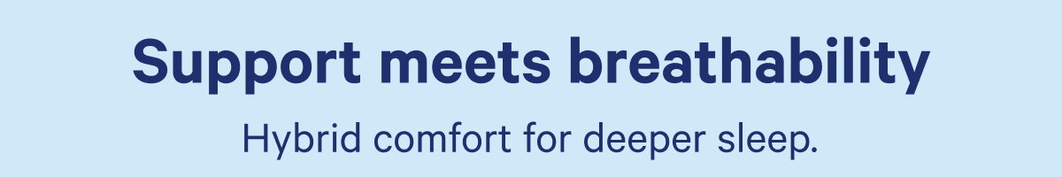 Support meets breathability