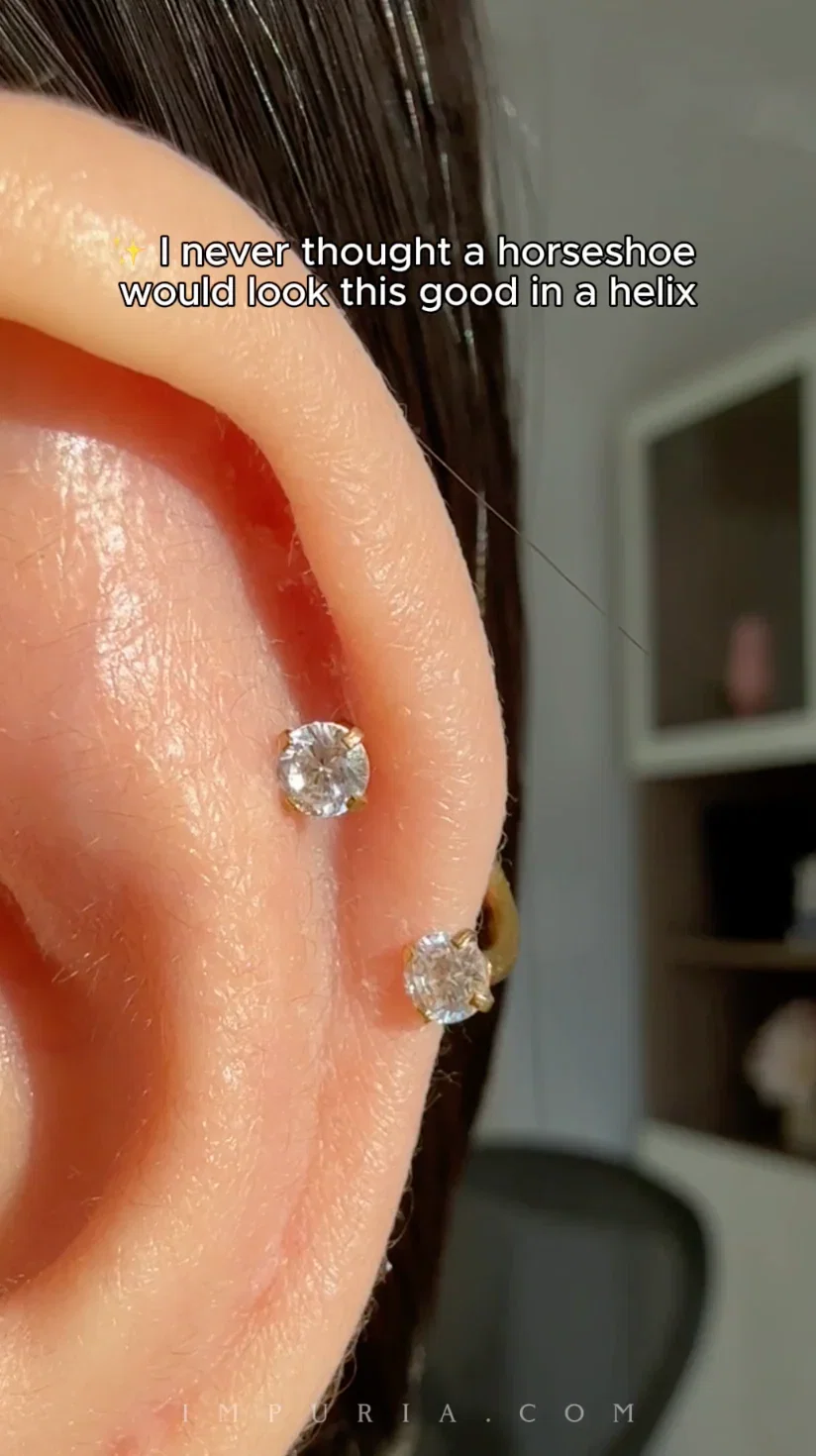 Sparkle Horseshoe Barbell