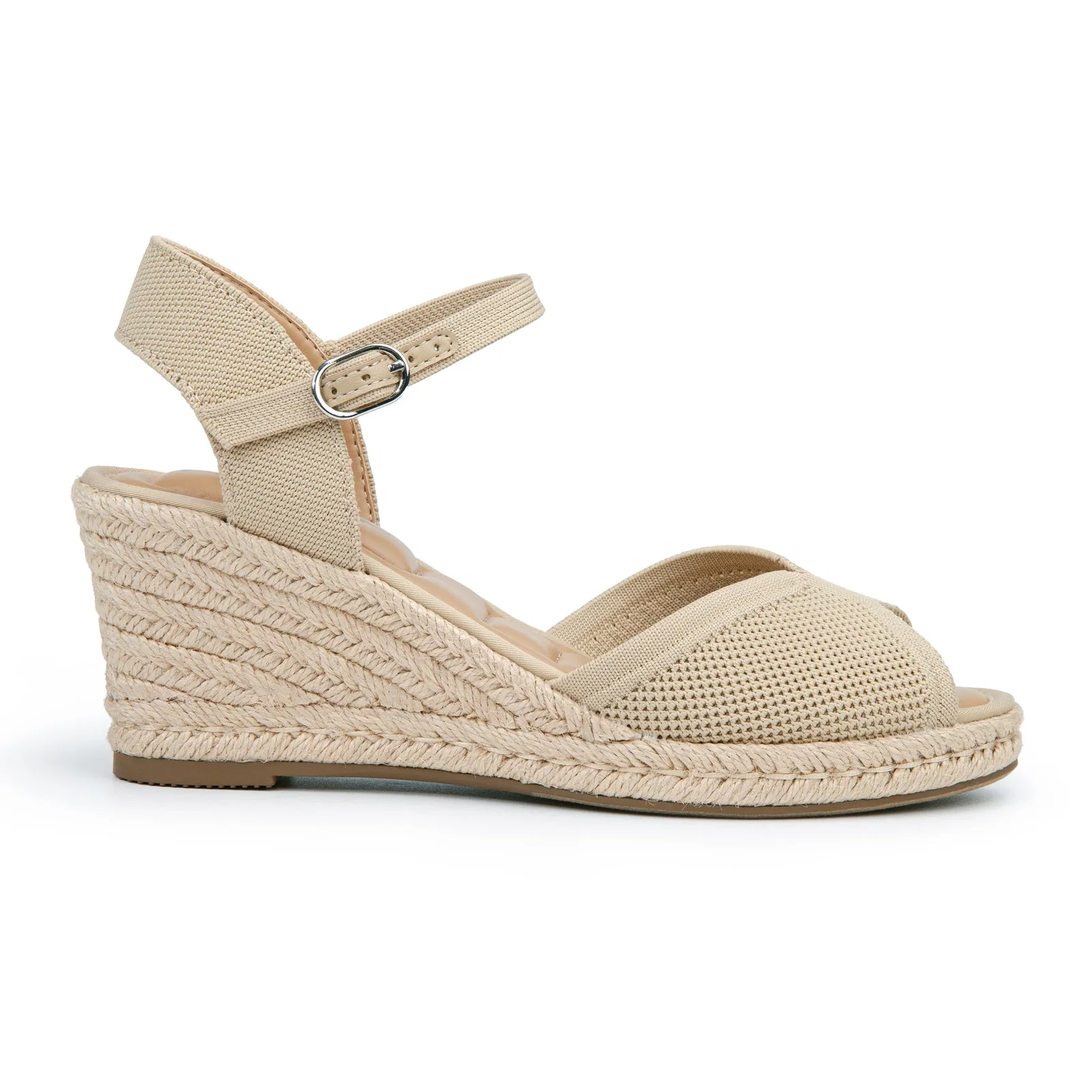 Image of Stormi Open Toe Espadrille Wedge