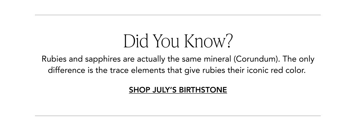 SHOP JULY'S BIRTHSTONE 