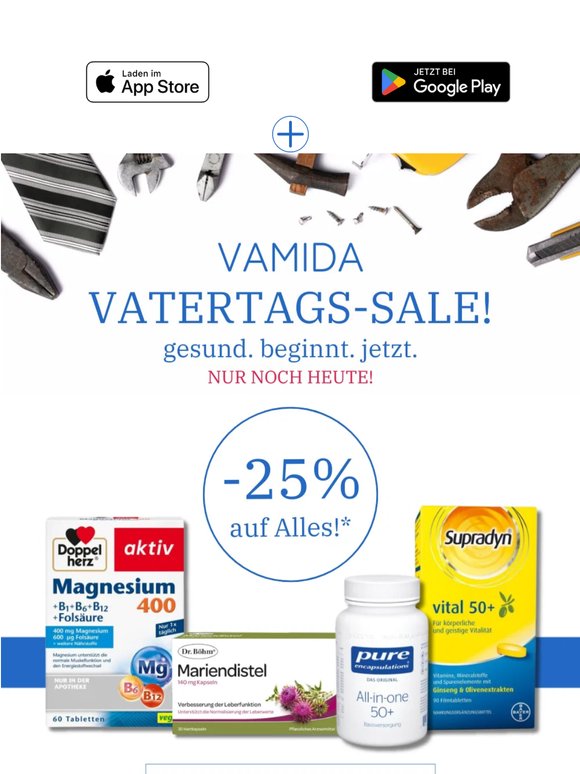 Nur noch heute: -25% auf alles! 🎉