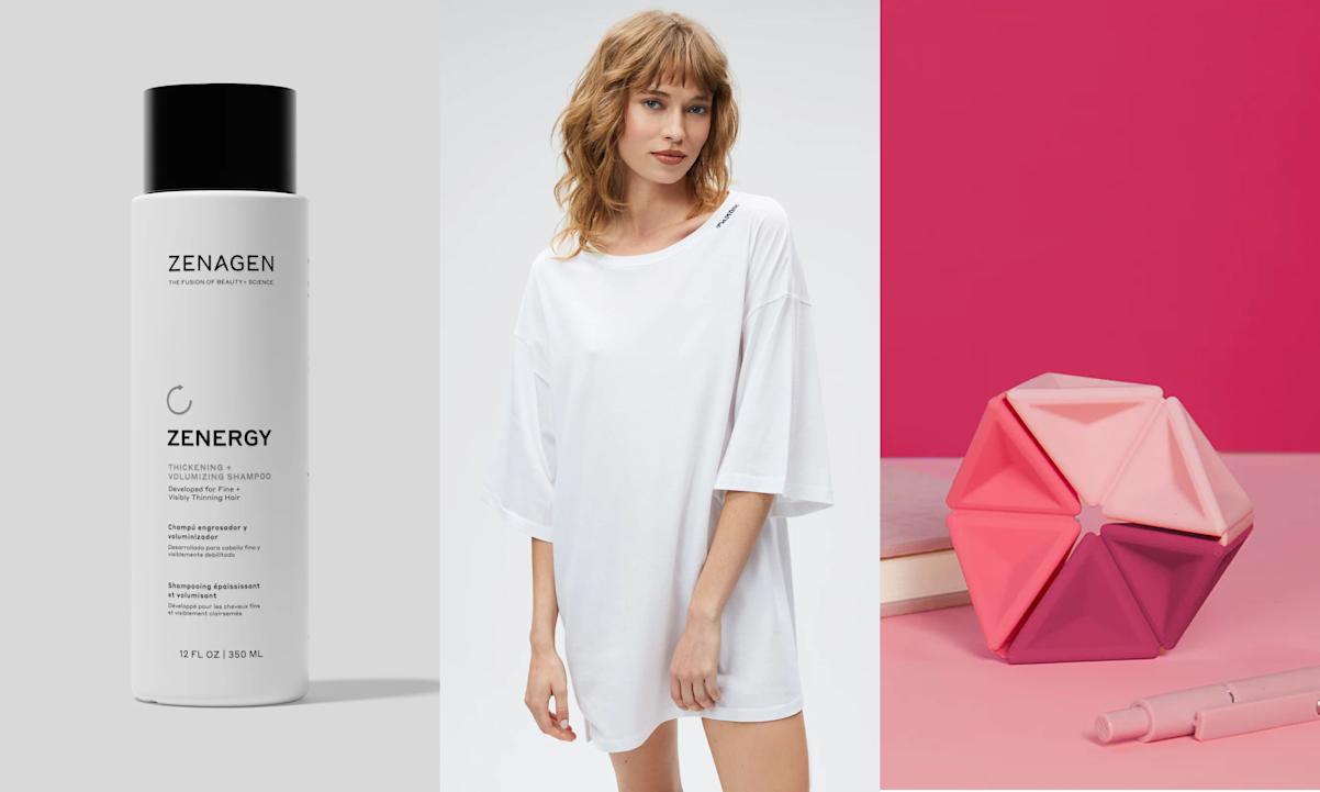 shampoo, T-shirt, fidget toy