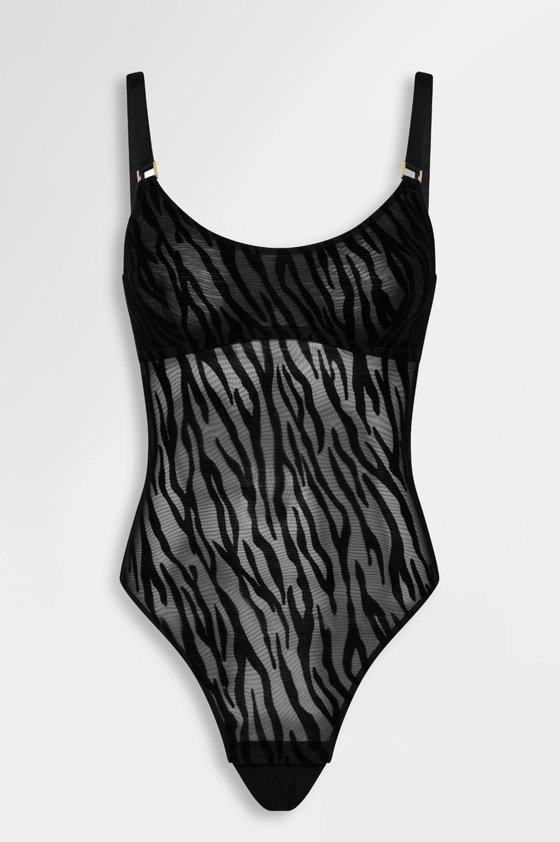 zebra bodysuit