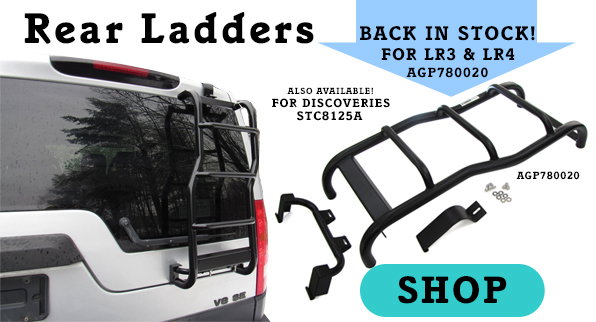 Rear Access Ladders for Discovery I, Discovery Series II, LR3, LR4, and New Defender L663 at RoverParts.com