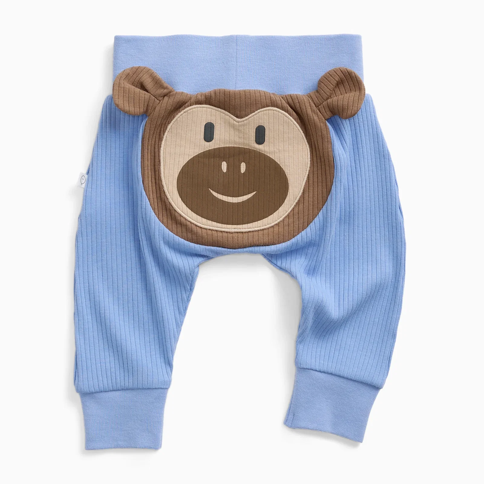 Image of Monkey Ribbed Joggers - Blue