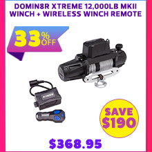 Domin8r Xtreme 12000lb MKII Winch + Wireless Winch Remote