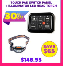 Touch Pad Switch Panel + Illuminator LED Head Torch