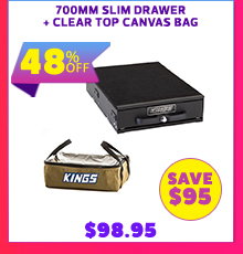 700mm Slim Drawer + Clear Top Canvas Bag