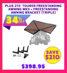 Plus 270° Tourer Freestanding Awning MKII + Freestanding Awning Bracket (Triple)