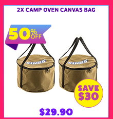 2x Camp Oven Canvas Bag