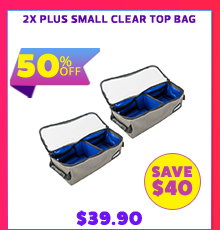 2x Plus Small Clear Top Bag