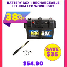 Battery Box + Rechargeable Lithium LED Worklight