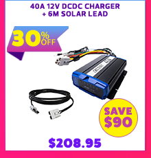 40A 12V DCDC Charger with 6m Solar Lead