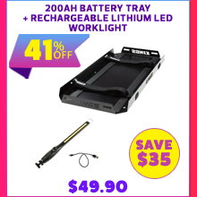 200AH Battery Tray + Rechargeable Lithium LED Worklight