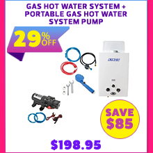 Gas Hot Water System + Portable Gas Hot Water System Pump