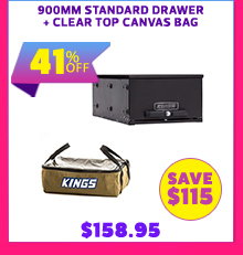 900mm Standard Drawer + Clear Top Canvas Bag
