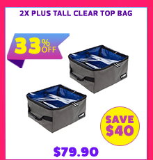 2x Plus Tall Clear Top Bag