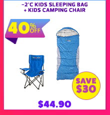 -2°C Kids’ Sleeping Bag + Kids Camping Chair