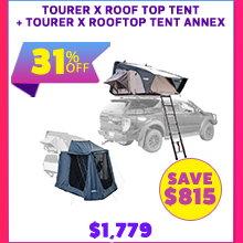 Tourer X Roof Top Tent + Tourer X Rooftop Tent Annex