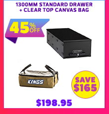 1300mm Standard Drawer + Clear Top Canvas Bag