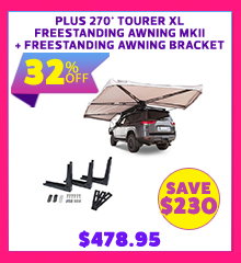 Plus 270° Tourer XL Freestanding Awning MKII + Freestanding Awning Bracket (Triple)