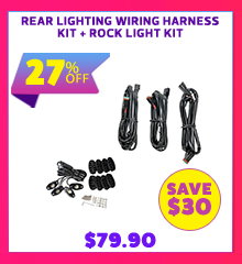 Rear Lighting Wiring Harness Kit + Rock Light Kit
