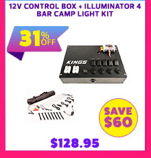 12V Control Box + Illuminator 4 Bar Camp Light Kit