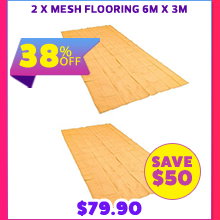 2 x Mesh Flooring 6m x 3m