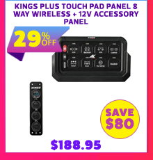 Plus Touch Pad Panel 8 Way Wireless + 12V Accessory Panel