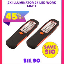 2x Illuminator 24 LED Work Light
