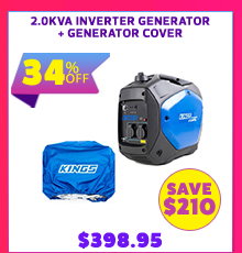 2.0kVA Inverter Generator + Generator Cover